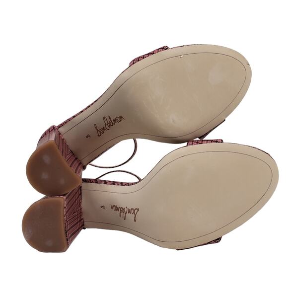 Sam Edelman Womens 8 Yaro Ankle Strap Sandal in Cameo Pink NEW - Picture 11 of 12